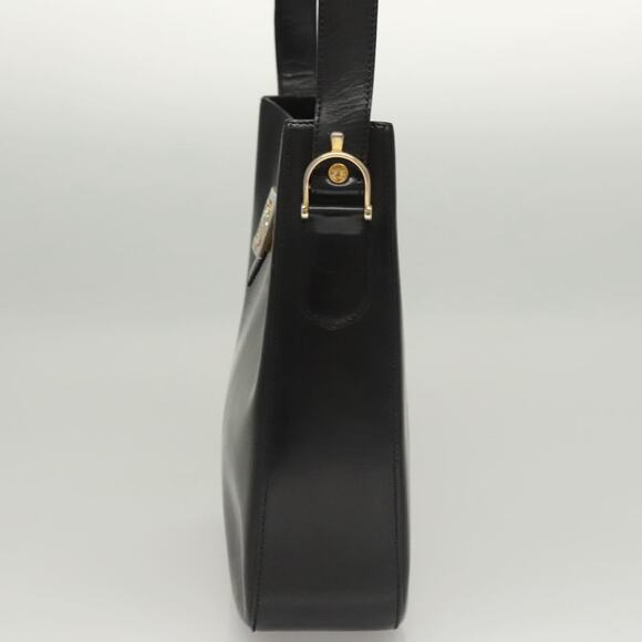 CELINE Shoulder Bag Leather Black Gold - Picture 4 of 12